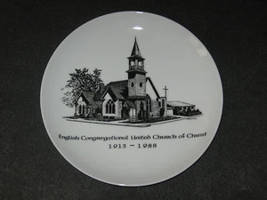 75 Jahre Englische Gemeinde Vereinigte Kirche Christi 1913-1988 Teller #DH25 - Bild 1 von 1