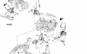 GENUINE NEW HOLDEN CRUZE 2016-2016 1.6L PETROL ENGINE MOUNTING - Picture 1 of 2