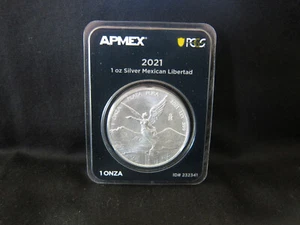 Moneda México Libertad 2021 1 oz plata limitada PCGS FS elegible MD Premier BU  - Imagen 1 de 2