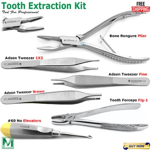 Tooth Extraction Instruments Surgical Dental Instruments Surgery Tools Kit - Picture 1 of 8