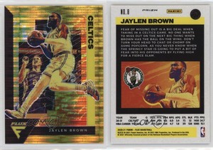 2020-21 Panini Flux Factory Set Gold Pulsar Prizm Jaylen Brown #8