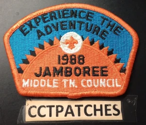 Parche Scout BSA Middle Tennessee Council Jamboree Boys 1988 - Imagen 1 de 2