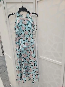 New With Tag Blush By Us Angels Girls Dress Blue Floral Size 14 Fancy Formal - Picture 1 of 5