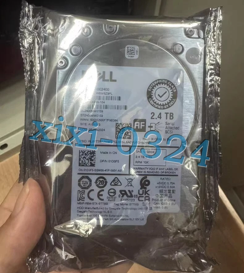 New DELL RWR8F Hard Drive 2.4TB 10K SAS 2.5" 12Gbps ST2400MM0159 Fast delivery - Image 1 of 3