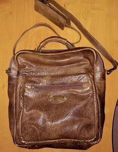 Vintage - Overland Outfitters - Leather Weekender Travel Overnight Carry-on Bag - Picture 1 of 10