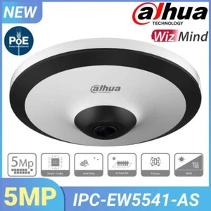 Dahua 5MP Panoramic 180° Fisheye Starlight IP Camera IR10M Mic PoE IPC-EW5541-AS - Picture 1 of 14