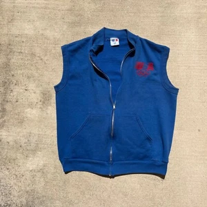 Blue Levi's Vintage Team U.S.A. Olympics Sweater Vest with Zipper - Picture 1 of 9
