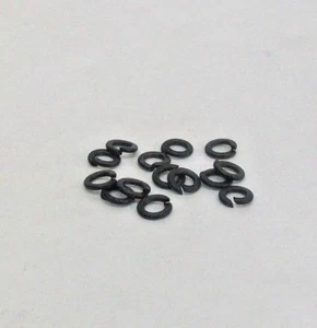 1000 NEW #4 SPLIT RING LOCK WASHER 18-8 STAINLESS STEEL BLACK OXIDE FREE SHIP NH - Picture 1 of 4