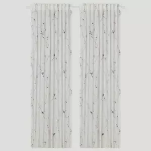 **New In Package**IKEA RODLONN CURTAINS 57" x 98" 2 panels Cherry Blossoms - Picture 1 of 8