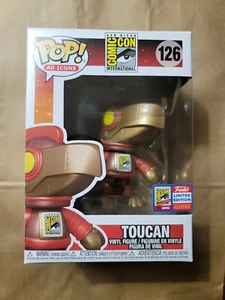 Funko Pop Vinyl Figure 2021 SDCC Special Edition Red Metallic Clockwork Toucan - Picture 1 of 9
