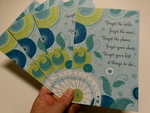 4 Cards American Greetings GET WELL Encouragement Support Forget the Bills  - Picture 1 of 7