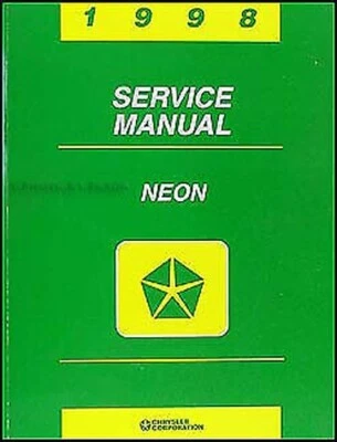 Manuale Di Servizio Originale OEM Dodge Plymouth 1998 - Immagine 1 di 2