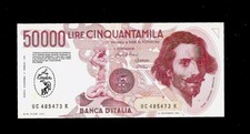 BANCONOTA PUBBLICITARIA DA 50000 LIRE BERNINI ABBIGLIAMENTO E CALZATURE FDS