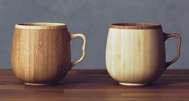 RIVERT Material Natural Único Sabor Suave Café au lait Mag Conjunto de Par Japón ¡Nuevo! Foto 1 de 4