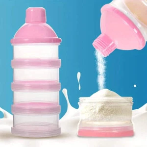 Dr.isla Baby Milk Powder Box Large Capacity Colorful Multi Layer Food Supplement - Picture 1 of 8