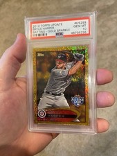 2012 Topps Update Bryce Harper Gold Sparkle RC SP #US299 All Star Game PSA 10