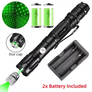 Pluma puntero láser verde 6000 millas pluma recargable Lazer haz de luz visible - Imagen 1 de 14