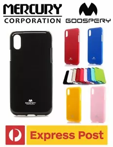 iPhone X / XS Mercury Goospery Colour Pearl Jelly Protection Slim TPU Case - Picture 1 of 23