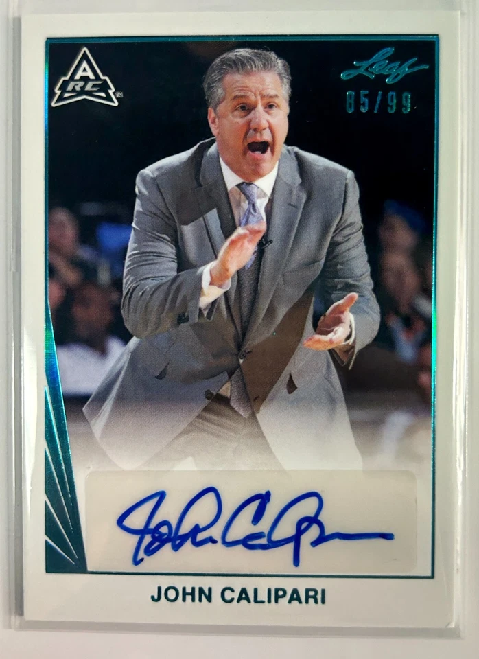 2022 Leaf Memories Basketball Rookie Auto BA-JC1 John Calipari /99 - Image 1 of 1