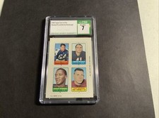 1969 Topps Four-in-One Howley/Piccolo/Barnes/Hanburger CSG Graded NM 7