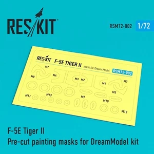 ResKit RSM72-0002 Scale 1:72 F-5E Tiger II Pre-cut painting masks for DreamModel - Picture 1 of 24