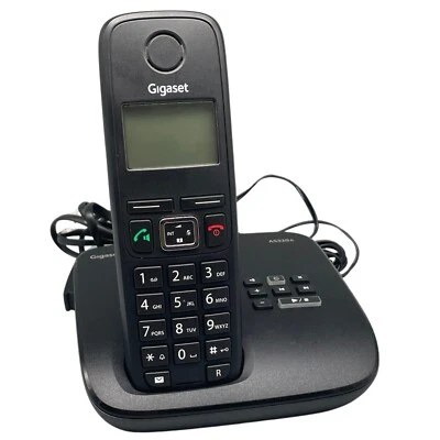 Gigaset AS320A Schnurlostelefon mit Anrufbeantworter DECT ECO Schwarz - Bild 1 von 2