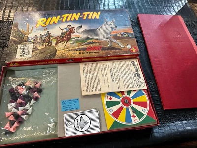 Vintage 1955 Transogram Adventures of RIN-TIN-TIN Board Game Complete NICE (S5) - Image 1 of 2
