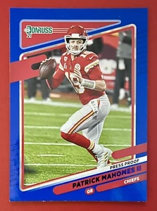 2021 Panini Donruss - Press Proof Blue #116 Patrick Mahomes II - Bild 1 von 2