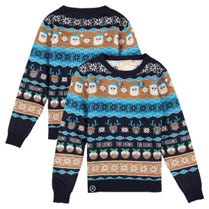 Millwall Fairisle Christmas Jumper - Navy - Kids - Picture 1 of 3