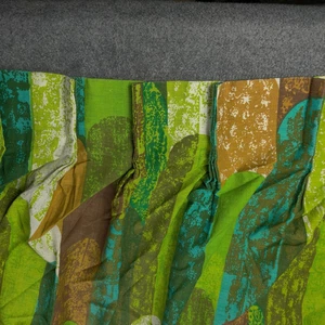 Vintage Montgomery Ward Pinch Pleat Curtains Drapes Retro 70s Two Panel 33x80 - Picture 1 of 11