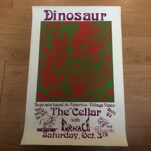 1987 DINOSAURIER (DINOSAUR JR) SIEBDRUCK KONZERT POSTER - [Abgesagte Show] RAR - Bild 1 von 4