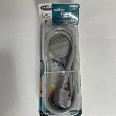 Belkin Pro Series SCSI II Cable, SCSI I Cent 50 M to SCSI II Micro DB 50 M 6’ - Image 1 of 4