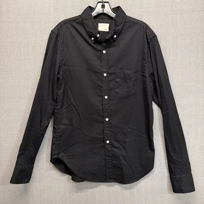 Band Of Outsiders Button Down Shirt Black Size 3 Large - Image 1 of 4