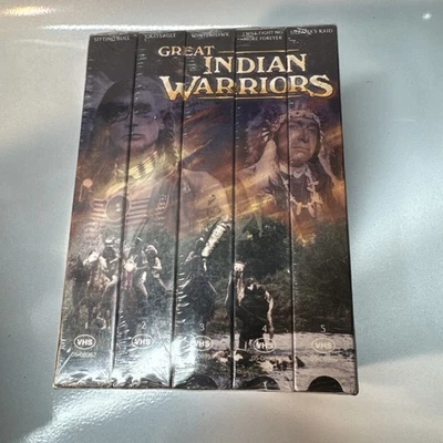 VHS Great Indian Warriors Collector Series 5 Pack Good Times Home Videos SEALED - Image 1 of 4