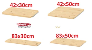 IKEA IVAR Untreated Solid Wooden Shelf Pine Book Storage Board Shelves All Size - Picture 1 of 9