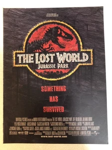 Lost World Jurassic Park Movie Print Ad Pinup Vintage Ephemera Jeff Goldblum - Picture 1 of 2