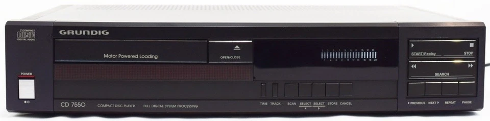 GRUNDIG  Compact Disc Player  CD 7550  ohne Fernbedienung 252150 - Bild 1 von 3