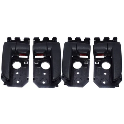 4PCS Front & Rear Left Right Interior Black Door Handle for 05-09 Kia Spectra - Image 1 of 4