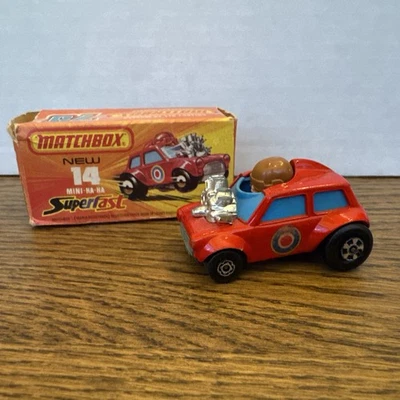 1975 Matchbox Superfast No. 14 Mini-Ha-Ha UK with Original Box Mini Cooper - Image 1 of 4