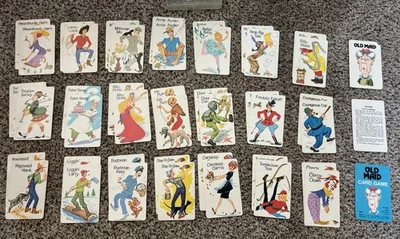 Vintage 1975 Old Maid Whitman Card Game #4902 Complete w/ Instructions & Case - Image 1 of 4