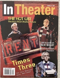 Anthony RAPP Rent (Only) Signed In Theater Magazine Oct 1997 Neil Patrick Harris - Picture 1 of 6