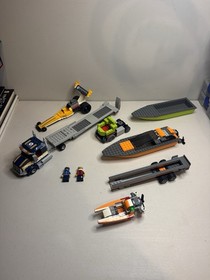 LEGO CITY: Dragster Transporter (60151)  + Powerboat 60085 & Race Boat 69254
