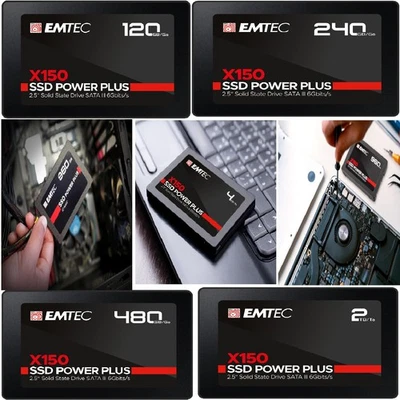 EMTEC SSD 2TB 480GB 240GB 120GB X150 2.5'' internal Solid State Drive SATA Lot - Image 1 of 4
