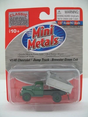 Mini Metals HO Model 30343: 41/46 Chevrolet Dump Truck, Green - Image 1 of 4