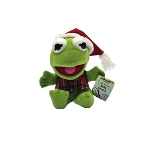 VTG Kermit the Frog McDonalds Muppet Babies Jim Henson 7" NWT Plush Christmas - Picture 1 of 10