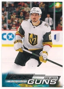 Tarjeta de novato Zack Hayes 22-23 Upper Deck 1 Young Guns SP - Imagen 1 de 1