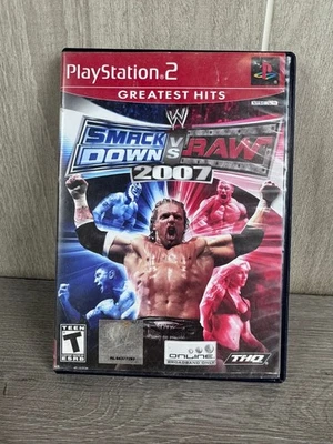 WWE SmackDown vs Raw 2007 Greatest Hits PlayStation 2 Video Game - Image 1 of 4