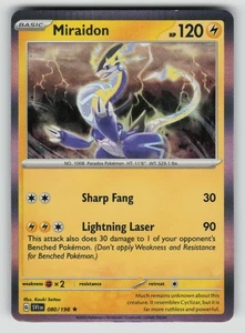 Miraidon Rare SV01: Scarlet & Violet Base Set 080/198 NM - Picture 1 of 2