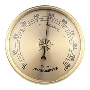 Hygrometer Humidity Meter Round Dial Gift Versatile Accurate Elegant Humidity - Picture 1 of 6