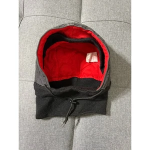 Vintage Carhartt Detached Hat Hoodie Black Cotton Insulated Quilt Pull Over 90s - Picture 1 of 5